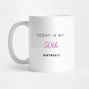 50th birthday Mug